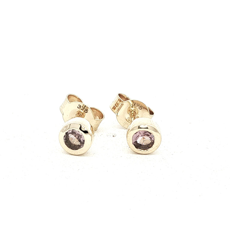 Ohrstecker JANAJA rosaTurmalin 9 Karat