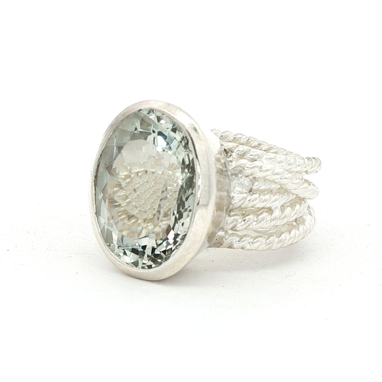 Ring TORVYN mit Prasiolith MBO