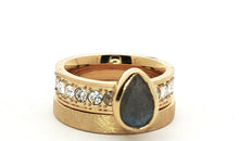 Ring-Set mit Labradorit