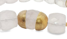 Statement-Collier aus Rosenquarz