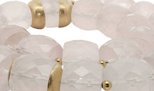 Statement-Collier aus Rosenquarz