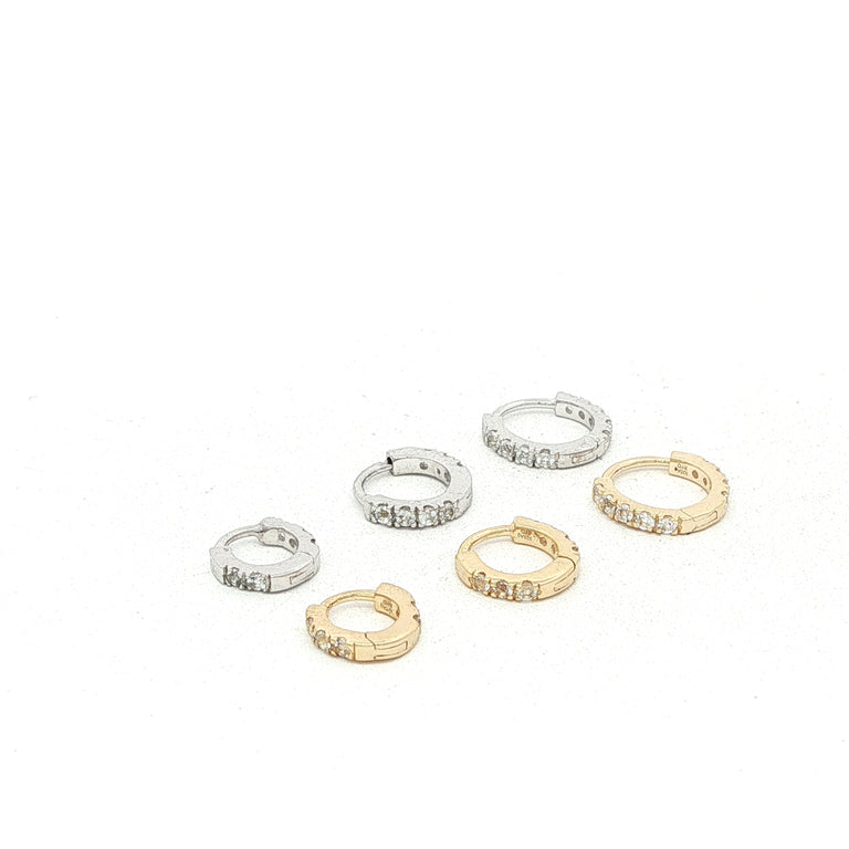 Einzeln Creole TAILLY  Silber 6 X 9 mm