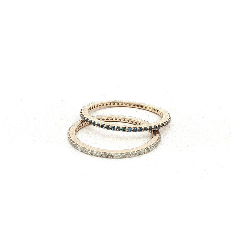Ring DIANA 9 Karat Gelb Gold Diamanten
