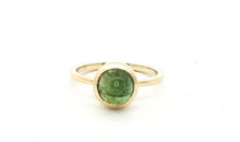 Unikate Ring  18 Karat Gelb Gold grüner Turmalin
