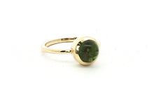 Unikate Ring  18 Karat Gelb Gold grüner Turmalin