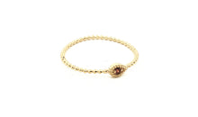 9 Karat Gelb Gold mit Granat