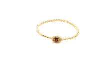 9 Karat Gelb Gold mit Granat