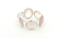 Ring MIRALIA Eternity Rosenquarz Silber