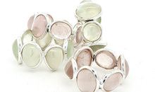 Ring MIRALIA Eternity Rosenquarz Silber