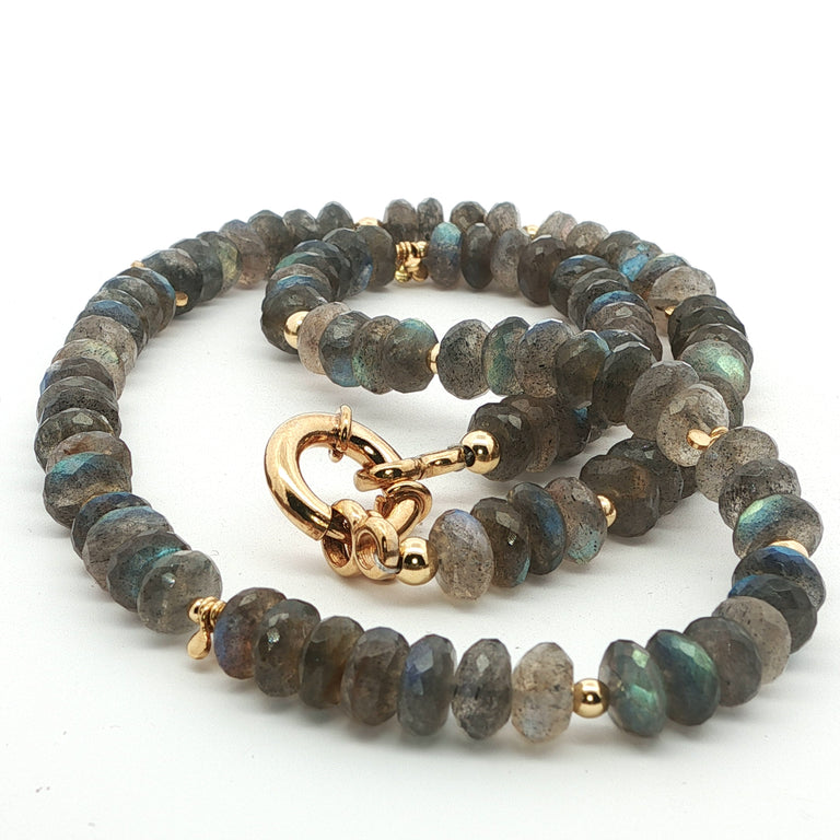 Unikate Labradorite Halskette