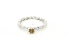 Ring TWIST mit grünem Turmalin