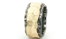 Ring MARIUS schwarz-gelb 12mm breit