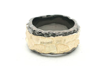 Ring MARIUS schwarz-gelb 12mm breit