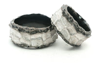 Ring MARIUS schwarz-weiss 12mm breit
