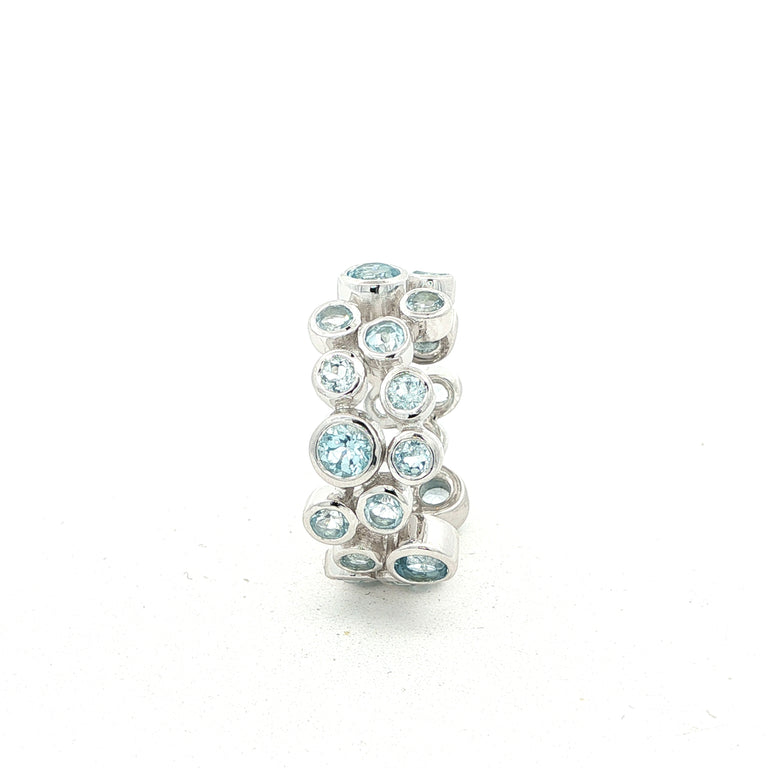 Ring AURELIA mit blauen Topasen