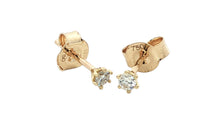 Ohrstecker BRIANA mit Diamant Full Cut 2.5 mm 18 K Gelbgold
