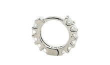 Einzeln Creole 12 mm Moissanite