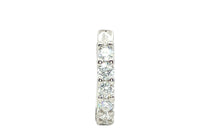 Einzeln Creole 12 mm Moissanite
