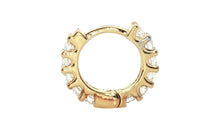 Einzeln Creole 12 mm Moissanite