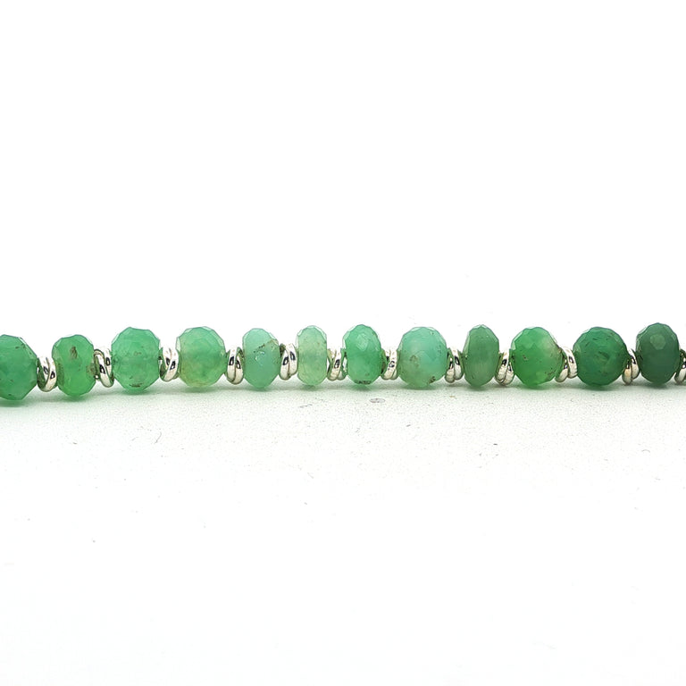 Sterling Silber Unikat Armband mit Chrysopras