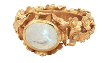 Ring FLORAL mit Mondstein
