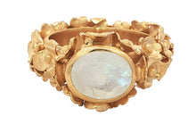 Ring FLORAL mit Mondstein