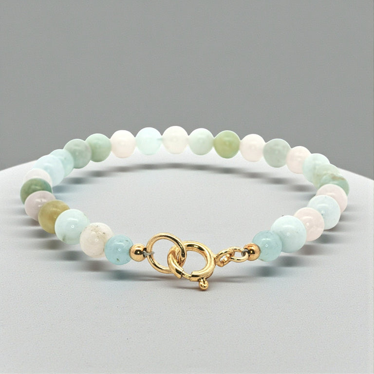 Edelsteinarmband mit Aquamarin