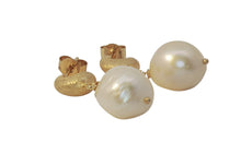 Creolen Agnes mit Barock Perlen