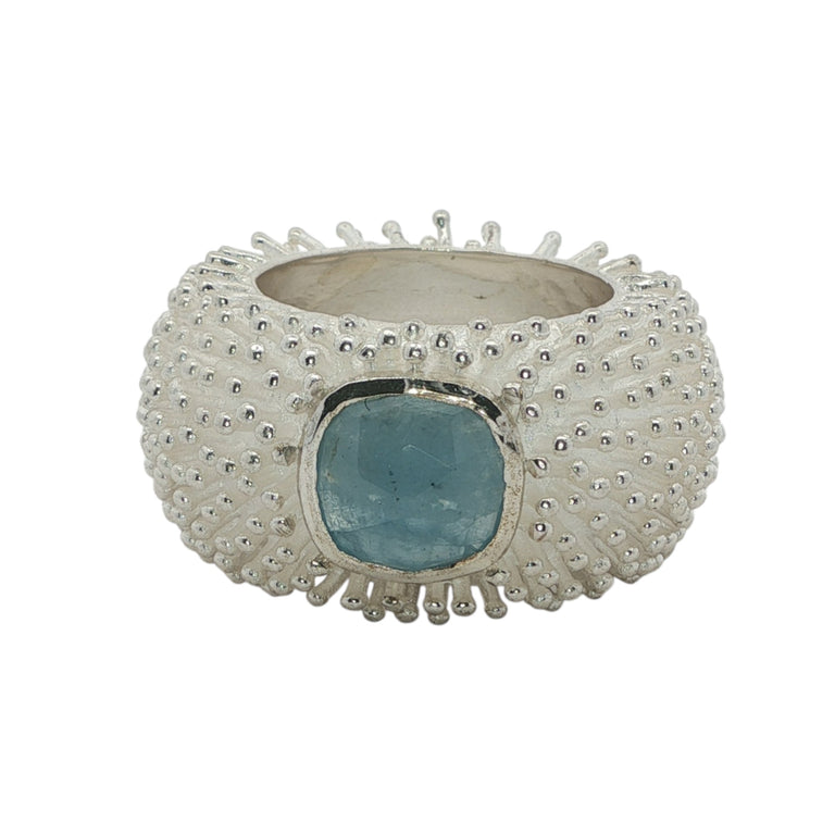 Ring DOTTERA mit Aquamarin