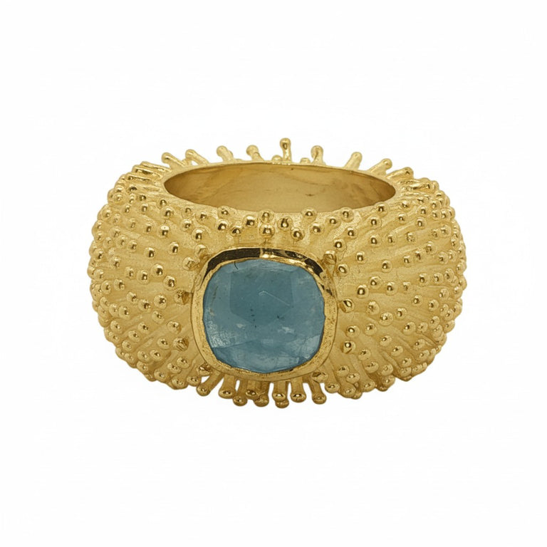 Ring DOTTERA mit Aquamarin