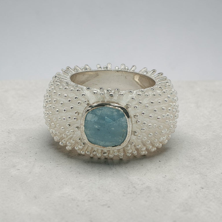 Ring DOTTERA mit Aquamarin