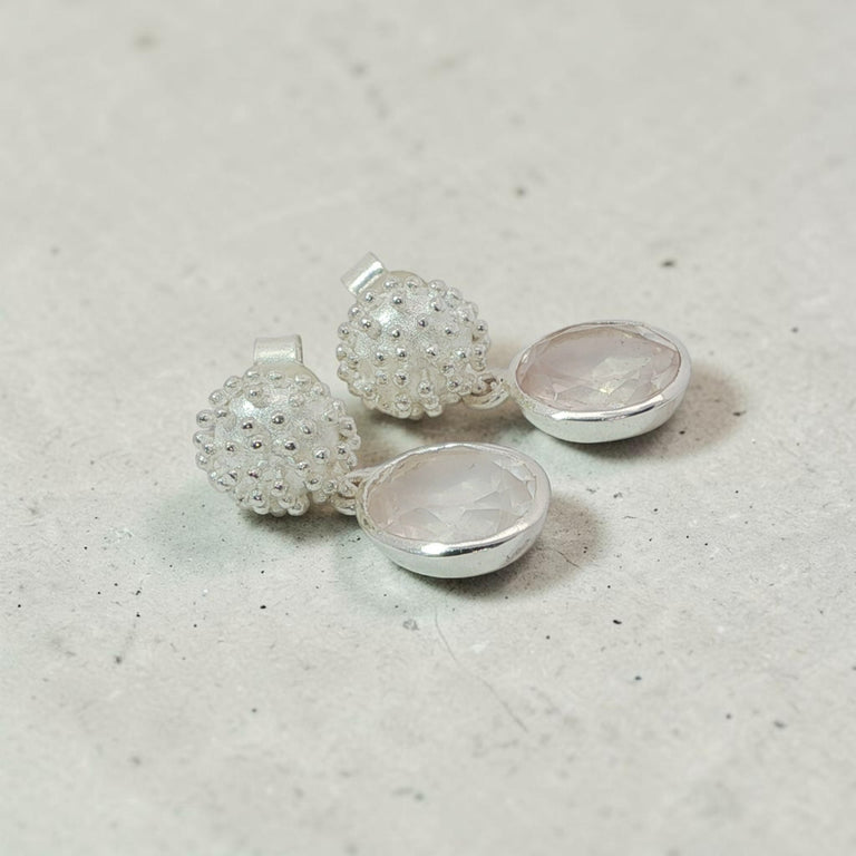 Ohrstecker Dottera mit Rosenquarz