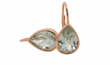 SERENAH Ohrhänger mit grünem Amethyst