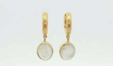Creolen KAYLA 14 mm mit Prehnite