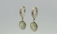 Creolen KAYLA 14 mm mit Prehnite