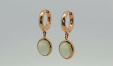 Creolen KAYLA 14 mm mit Prehnite