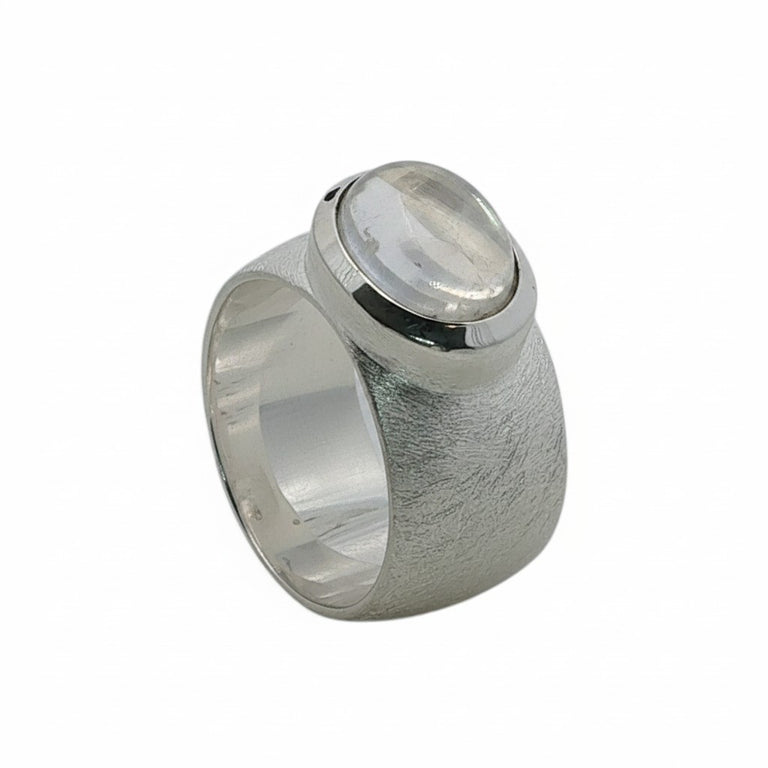 Unikate Ring NADINE – 925 Sterling Silber, Mondstein