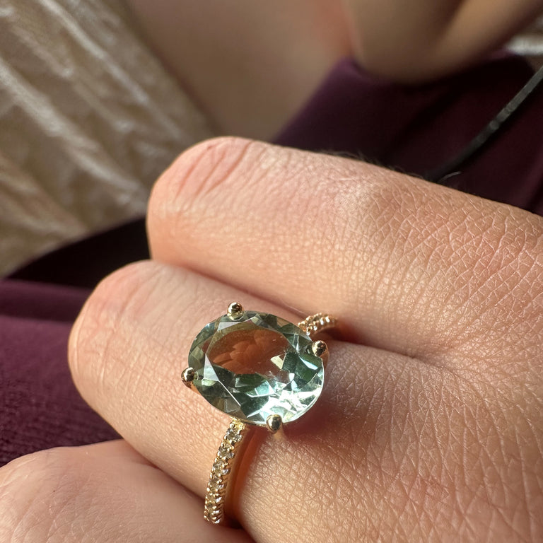 Ring BETSY mit grünem Turmalin