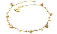 Armband DOREEN 18k gelb Gold Mondstein , Diamanten