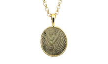Anhänger FINGERPRINT OVAL l 13X15 mm