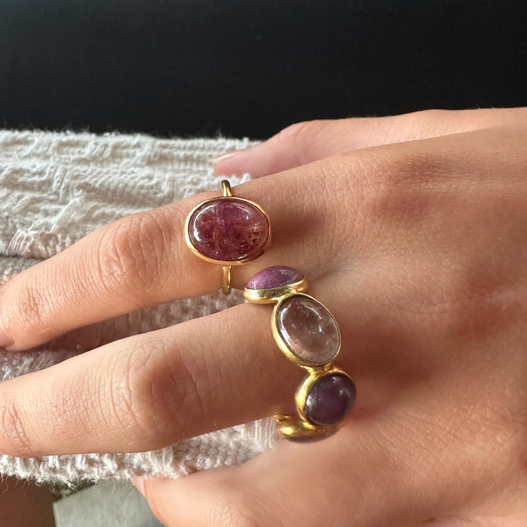 Ring MIRALIA Eternity Rosaturmalin Unikate