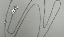 Feine Halskette 9K Weissgold 0.9 mm