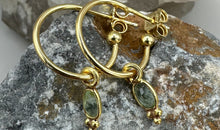 Creolen mit grünem Amethyst