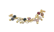 Piercing Kette Multiturmalin – filigrane Verbindung mit 2 Link