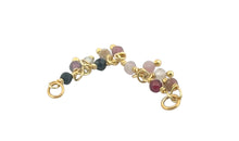 Piercing Kette Multiturmalin – filigrane Verbindung mit 2 Link