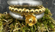 Ring Set mit Blumen Charm