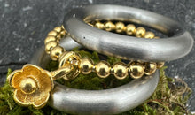 Ring Set mit Blumen Charm