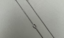 Feine Halskette 9K Weissgold 0.9 mm