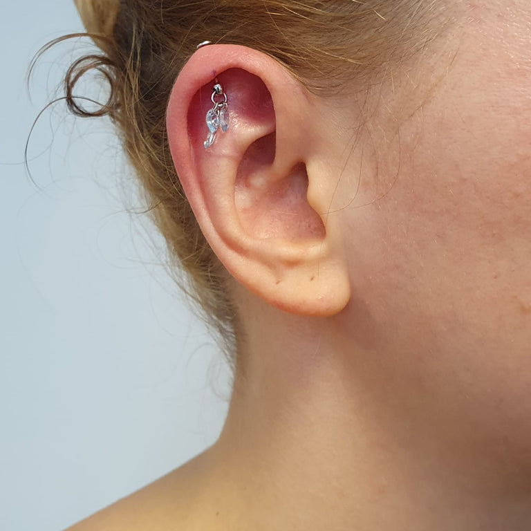 Piercing Topas Trill 3 Blau Topas 3 X 6 mm Charms