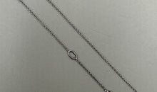 Feine Halskette 9K Weissgold 0.9 mm